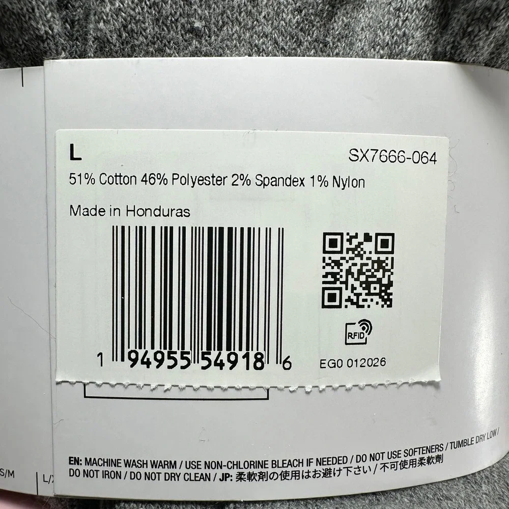 Nike Everyday Cushioned Crew Socks Mens 8-12 Gray 12 Pairs SX7666-064 NEW